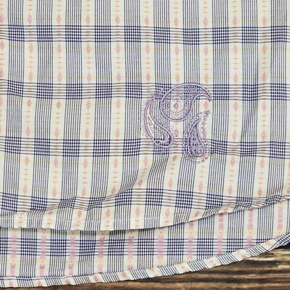 Robert Graham Shirt Mens 2XLT Button Down Long Sleeve Cotton - Picture 3 of 13